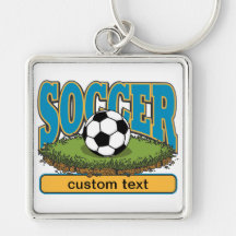 Le football fait sur commande porte-clef