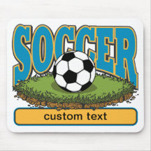 Le football fait sur commande tapis de souris