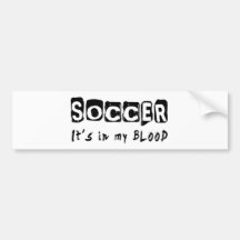 Le football il est dans mon sang adhésifs pour voiture