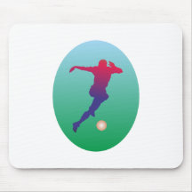 Le football joueur footballeur plus soccer plus pl tapis de souris