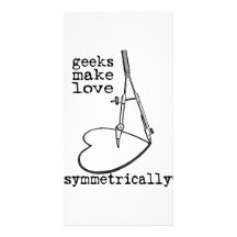 Le geeks fait l'amour symétriquement photocartes