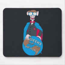 Le geeks ordonnera le monde tapis de souris