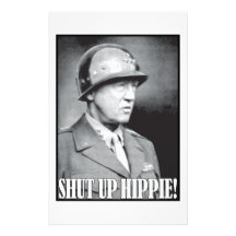 Le Général Patton dit fermée la hippie ! Papier À Lettre Personnalisé