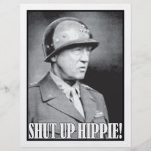Le Général Patton dit fermée la hippie ! Tract Personnalisé