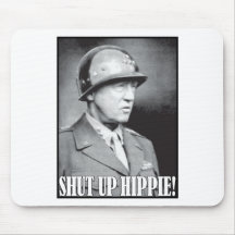 Le Général Patton dit fermée la hippie ! Tapis De Souris