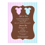 Le genre indiquent des invitations de baby shower 