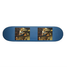 Le géographe de Johannes Vermeer (circa 1669) Plateau De Planche À Roulettes