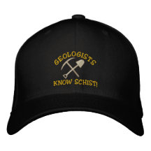 Le géologue drôle connaissent le schiste ! Casquet Casquettes Brodées