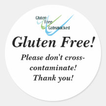 Le gluten libèrent des autocollants