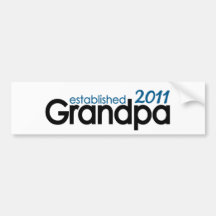 le grand-papa a établi 2011 autocollants pour voiture