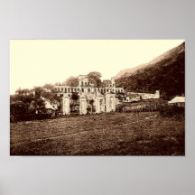 Le Haïti, sans le palais de Souci, poster vintage 