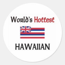 Le Hawaïen le plus chaud du monde Adhésif Rond