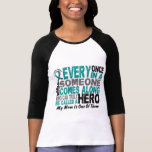 Le héros de Cancer ovarien vient le long MAMAN T-shirt