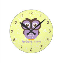 Le hibou pourpre personnalisé badine la chambre à 