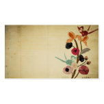 Le Japonais vintage fleurit le carte de visite
