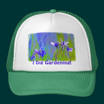 Le jardin bleu d'iris fleurit l'art de concepteur  chapeaux