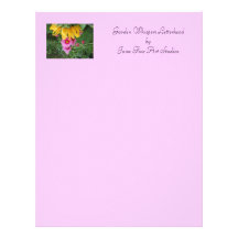 Le jardin chuchote l'en-tête de lettre