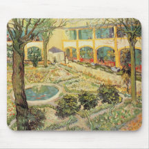 Le jardin d'asile chez Arles, 1889 (huile sur la t Tapis De Souris