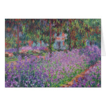 Le jardin de l'artiste chez Giverny, 1900 Cartes De Vœux