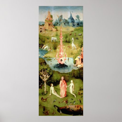 Le jardin des plaisirs terrestres poster