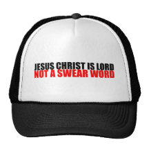 Le Jésus-Christ est seigneur Not par mot de sermen Casquettes
