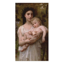 Le Jeune Frere (The Little Brother) Bouguereau Business Card Templates