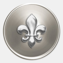 Le joint de Silver Fleur de Lis Envelope a gravé l Adhésif