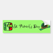 Le jour Bumpersticker de St Patrick Autocollants Pour Voiture