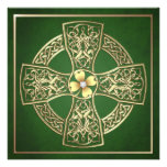 Le jour de St Patrick de croix celtique de shamroc Faire-parts