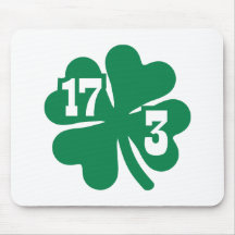 Le jour de St Patrick de shamrock Tapis De Souris