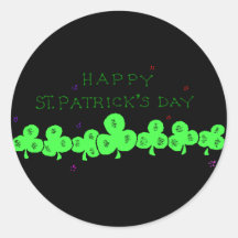 Le jour de St Patrick heureux Adhésifs