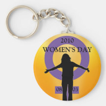 Le jour Keychain des femmes fières Porte-clef