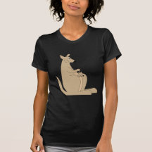 Le kangourou de bande dessinée le plus mignon avec t-shirts