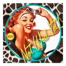 Le kitsch Bitsch : Ne pas épouser encore ! Invitations Personnalisables