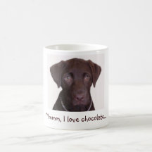 Le laboratoire de chocolat, Mmmm, j'aime le chocol Mug À Café