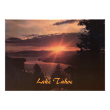 Le lac Tahoe à l'invitation de partie de lever de 