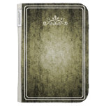 Le livre dur vert vintage de couverture allument l coque kindle