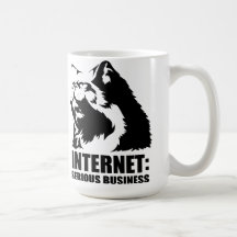 le lolcat l'Internet est des affaires sérieuses Mug