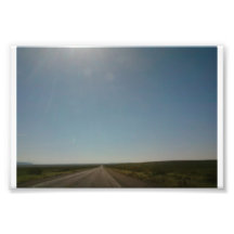 Le long, route de Non-Enroulement Art Photographique
