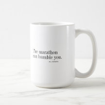 Le marathon peut vous humilier - tasse de café