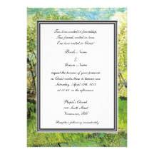 le mariage de la religion, verger de Van Gogh dans Invitations Personnalisables