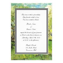 le mariage de la religion, verger de Van Gogh dans Invitation
