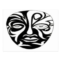 LE MASQUE AFRICAIN NOIR1.png Carte Postale