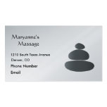 Le massage lapide le dessin simple carte de visite