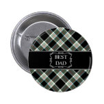 Le meilleur bouton de tartan de noir de papa boutons publicitaires