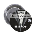 Le meilleur bouton d'étiquette de nom d'homme badges