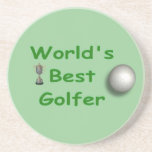 Le meilleur caboteur du golfeur du monde dessous de verre