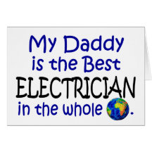 Le meilleur électricien au monde (papa) cartes de vœux