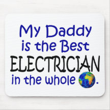 Le meilleur électricien au monde (papa) tapis de souris