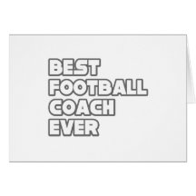 Le meilleur entraîneur de football américain jamai cartes de vœux